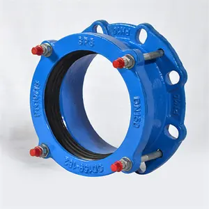 universial pipe coupling with double carbon steel flange support customized flange adaptor