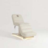 Lit pour le visage Salon de beauté Spa Clinique Chaises Table de meubles de beauté pour les cils Lits de salon Mécanisme de levage électrique Chaise Chaise de massage