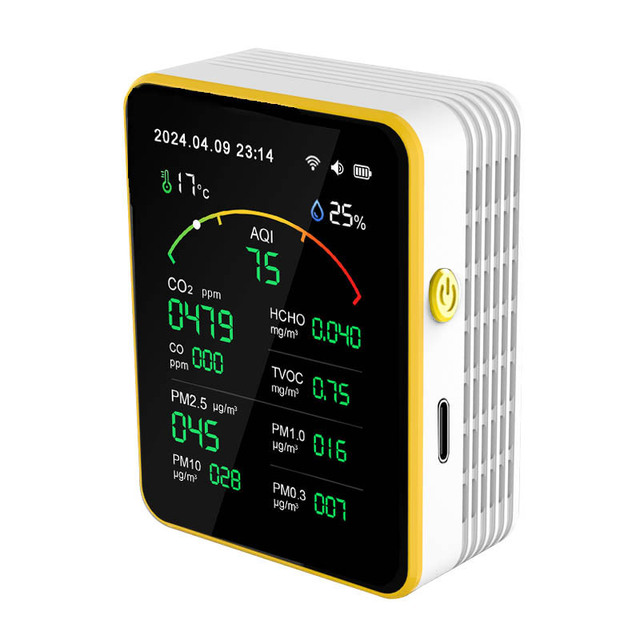 WiFi Tuya 15 In1Air Quality Monitorambient Air Co Meter Detector Pm2.5 Carbon Dioxide Pollution Gas Detector for Indoor Co2