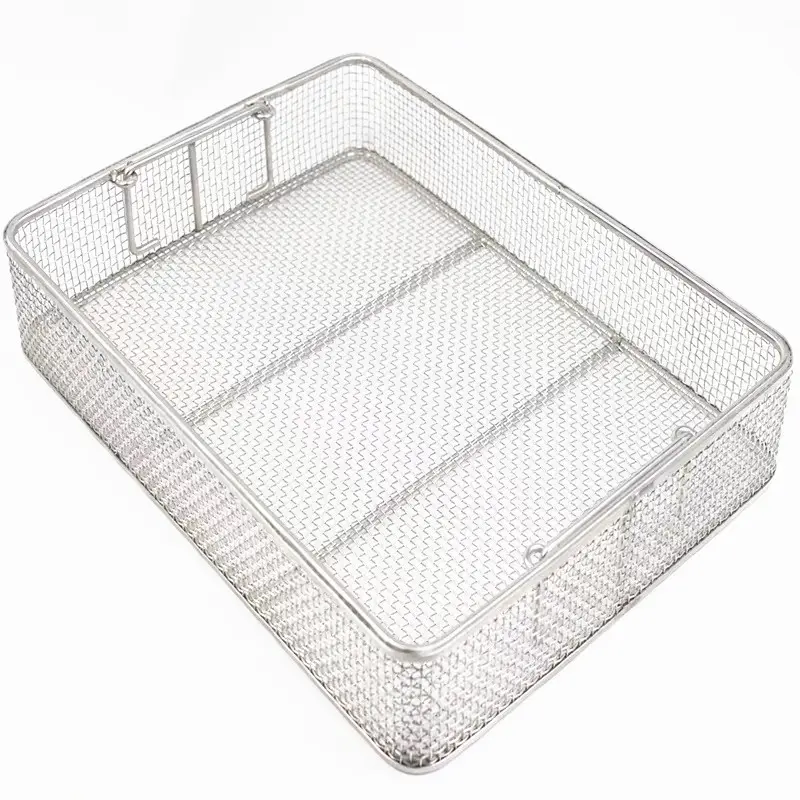 Panier de rangement en maille tissée en acier inoxydable 304 personnalisé par le fabricant