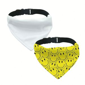 Bandana personnalisable par sublimation pour animaux de compagnie avec boucle réglable, collier, transfert thermique, blanc, DIY, serviette anti-salive, foulard, bavoir pour chiens et animaux de compagnie - Product Image 3