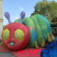 Papillon géant gonflable pour la décoration extérieure des zoos, statue de chenille gonflable géante pour la décoration des festivals pour enfants