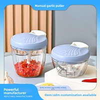 Presse-ail personnalisable en acier inoxydable et PP, multifonctionnelle, à commande manuelle, pour aliments pour bébés et ail, directement de l'usine