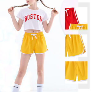 Pantalones cortos para correr, recién llegados, pantalones cortos de verano elásticos transpirables personalizados para niñas, bicicleta corta de alta calidad para correr de 3 a 10 años - Product Image 1