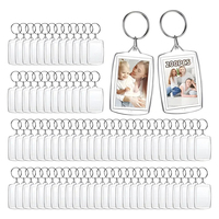 Porte-clés mini album photo mignon de dessin animé avec ouvre-bouteille, en acrylique léger et étanche