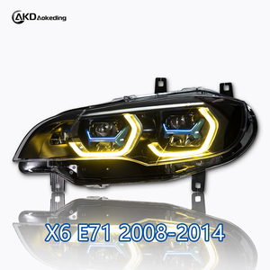 Feux avant AKD pour BMW E71 X6 E72 2008-2014, ensemble complet de phares, phares LED améliorés, nouveau projecteur laser. - Product Image 6