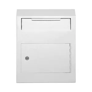 Venta caliente Puerta de montaje de bloqueo Drop Box Buzón de acero para pagos de alquiler, correo, llaves, efectivo, cheques - Product Image 2