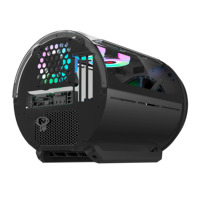 Boîtier PC de jeu en alliage d'aluminium BTX Mid Tower personnalisé en gros avec LED et ventilateur pour ordinateur de bureau