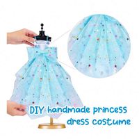 Kit de Costura DIY Toysrunner, Maniquí de Plástico Unisex, Plantillas de Tela, Tijeras, Agujas, Marcadores, Cintas, Adornos, Flores, Lazos
