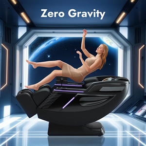 Высококачественное роскошное массажное кресло с функцией невесомости, электрическое, из искусственной кожи, портативное, для всего тела, 3D, с сенсорным экраном - Product Image 6