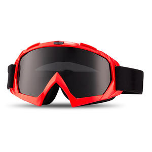 Lunettes de sport tendance surdimensionnées pour le ski, le cyclisme, la moto, la randonnée, coupe-vent, monture noire, miroir argenté, ajustement fin - Product Image 6