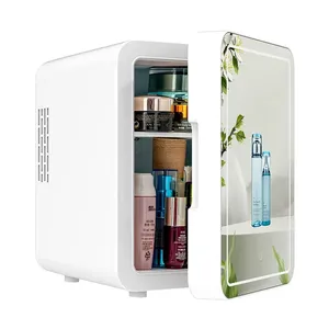 Fabrika fiyat ev küçük buzdolabı 4L taşınabilir cilt bakımı Mini buzdolabı araba için açık kapalı makyaj Icebox