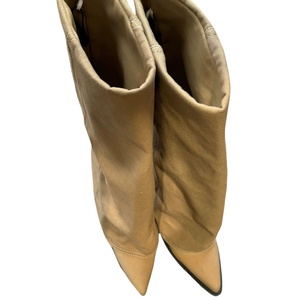 2025 nouvelles <span class=keywords><strong>bottes</strong></span> à <span class=keywords><strong>mollet</strong></span> larges populaires Logo personnalisé femmes mi-<span class=keywords><strong>mollet</strong></span> bloc talon <span class=keywords><strong>marron</strong></span> chaussures mi-talon mode sans lacet <span class=keywords><strong>bottes</strong></span> amples - Product Image 2