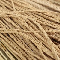 Vente en gros Corde jacinthe écologique Bobine de ruban tressé en raphia naturel Cordes d'emballage au meilleur prix