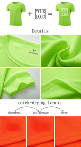 T-shirt personnalisable imprimé pour femmes et hommes, en polyester, pour le sport et la gym, coupe classique, couleur unie, tricoté - Product Image 4