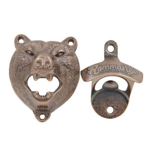 הסיטונאי מתכת סגסוגת אבץ פליז וינטג להגדיר קיר מותאם אישית רכוב בקבוק בירה - Product Image 3