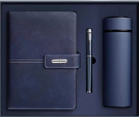 Carnet de notes A5 de luxe personnalisé avec couverture rigide, 100 feuilles, stylo, journal, tasse isotherme, coffret cadeau d'entreprise, cadeau promotionnel de bureau