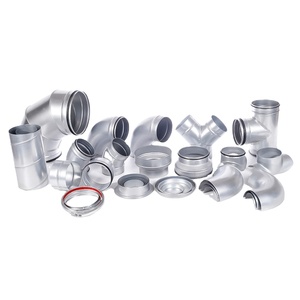 Trung Quốc Nhà máy Thép mạ kẽm phụ kiện Outlet bền Vòng HVAC ống ống thông gió xoắn ốc Ống - Product Image 1