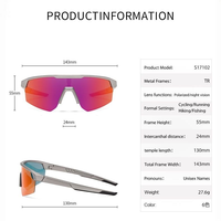 Lunettes de cyclisme personnalisées de haute qualité pour hommes, lunettes de soleil TR90, lunettes de sport d'extérieur polarisées, lunettes de vélo pour la randonnée