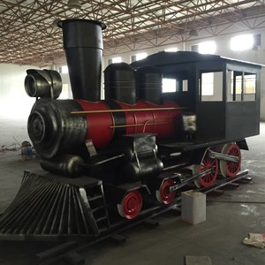 Modèle de locomotive à vapeur en métal pour accessoires de photographie, décoration intérieure et présentation - Product Image 2