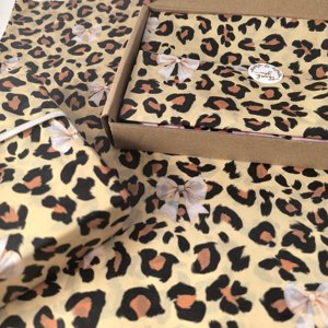 Carta Velina Beige con Motivo Leopardato 17gsm per Confezionamento Abiti, Rivestimenti per Scatole di Scarpe, Confezioni di Fiori Secchi - Ingrosso - Product Image 4