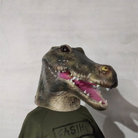 Gros Cosplay Mascarade Party Animal Masque Halloween Pâques Fournitures Pleine Tête Crocodile Masque