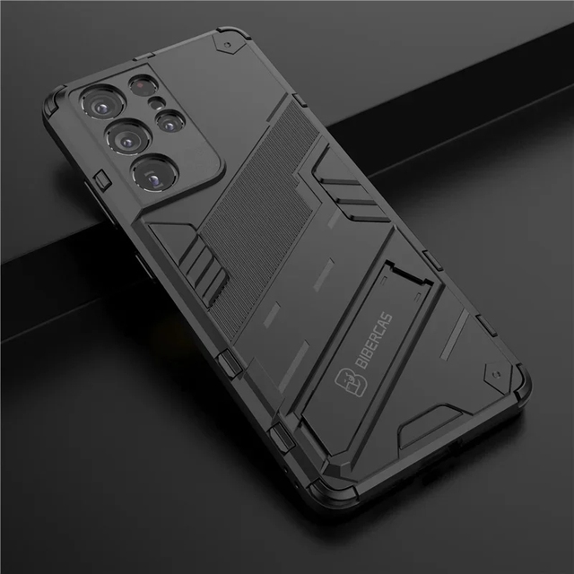 Rugged Armor Shockproof Phone Case for Samsung Galaxy S22 Plus S23 FE S24 Ultra A33 A53 A14 A34 A54 A15 Holder Stand Back Cover