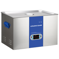 Nettoyeur à ultrasons numérique 22L à écran LCD largement utilisé, avec réglage de puissance, pour le dégazage et le nettoyage par ultrasons