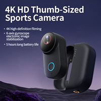 Nouvelle mini caméra d'action 4K Ultra HD, anti-vibrations et longue autonomie pour l'enregistrement en extérieur et le cyclisme