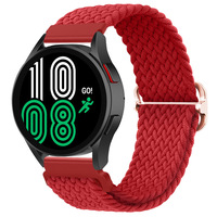 Correa de reloj de tejido de nailon para Garmin Elastic Force Metal Snap Watch Bands para Huawei GT3