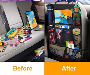 Car Seat Storage Bag Anti-Kick Rear Seat Oxford Cloth Hanging Bag With iPad Holder Interior Kits by Manufacturer - Product Image 2