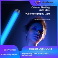 Bâton lumineux LED portable double usage pour TikTok, selfies, influenceurs, beauté, diffusion en direct, lumière douce RGB ultra-lumineuse