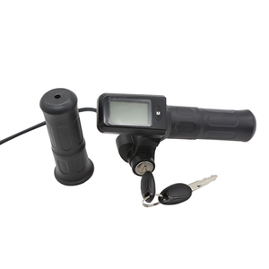 Manette d'Accélérateur à Gâchette ou Pouce pour Trottinette Électrique avec Affichage LED de Puissance, Poignées de <span class=keywords><strong>Guidon</strong></span>, Afficheur de Tension 36V 48V pour Vélo Électrique - Product Image 6