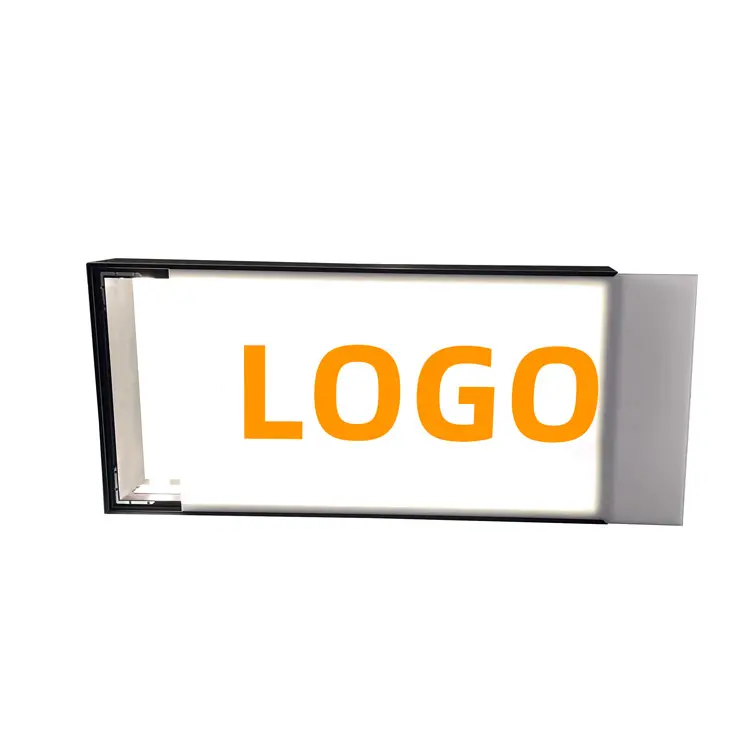 individuell beleuchtete leuchtbox werbung beschilderung ladenfront acryl-lichtbox zeichen mit logo