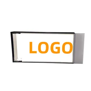 Boîte à lumière lumineuse personnalisée signalisation publicitaire boîte à lumière acrylique avant de magasin enseigne avec logo