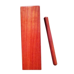 Bloque de percusión rectangular de madera dura roja al por mayor para jardín de infantes y acompañamiento rítmico de banda - Product Image 4