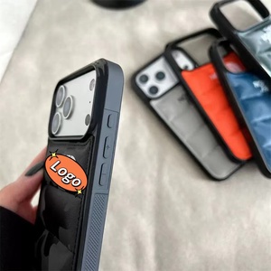 Coque de téléphone <span class=keywords><strong>portable</strong></span> de luxe en gros, nouveau design créatif, style North Face, pour iPhone 17 16 15, Housse de téléphone motif vêtements d'hiver 13 14 Pro Max - Product Image 3