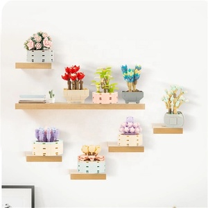 JAKI Piante in Vaso Giardini Romantici Fiori Blocchi da Costruzione Modello in Vaso Ornamenti Mini Bonsai Mattoncini Fai-da-Te da Assemblare - Product Image 4