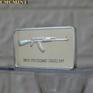 Amerikan gümüş sikke 1 Oz .100 değirmen gümüş kaplama deneyin gel al Ak47 Bar - Product Image 4