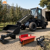 Chargeur télescopique LOGWAY en stock avec attache rapide hydraulique et capacité de déchargement élevée pour la manutention des aliments