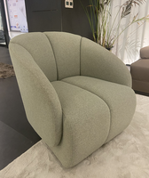 Ensemble de fauteuils confortables de style italien chaise en tissu avec coin extensible pour salon chambre à coucher hôtel appartement utilisation