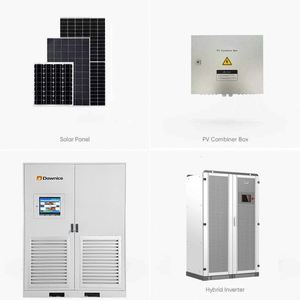Sistema de Energía Solar Híbrido Comercial Dawnice de 100KW, 120kW, 160KW, 200KW, 300KW, Kit de Sistema Solar - Product Image 1
