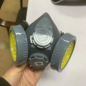 หน้ากากกรองฝุ่นหน้ากากซิลิโคนครึ่งหน้าแบบใช้ซ้ำได้หน้ากากกรองฝุ่นสำหรับพ่นสีฝุ่นและสารเคมีสำหรับใช้ในการเชื่อมพ่นทราย - Product Image 1