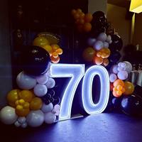 Letras LED con la Frase 'Love U Mom' para el Día de la Madre, Letreros Electrónicos Gigantes de Metal RGB para Regalo, Decoración del Hogar, Ambiente Festivo