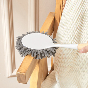 Chenille Duster Anti Static <b>Dust</b> Remover For Car Sofa Wall Cleaning <b>Brush</b> With Wooden Handle - Product Image 3