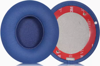 Coussinets d'oreille de remplacement Joghaw pour écouteurs compatibles avec Solo Solo 2, coussinets d'oreille en tissu premium filaire avec mousse à mémoire de forme douce