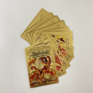 Nouveau Style de cartes TCG <span class=keywords><strong>poke</strong></span>-mon en feuille d'or, jeu de cartes à collectionner espagnol <span class=keywords><strong>poke</strong></span>-mon Basic GX <span class=keywords><strong>V</strong></span> Vmax de haute qualité - Product Image 3