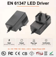 Adaptateur secteur universel 12V 2A 24W EN 61347, alimentation à découpage pour routeur réseau, caméra de surveillance, ruban LED