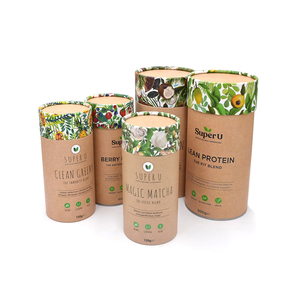 Elegant cylinder food grade round box tea gift packaging cardboard box / cylindrical shape paper tea box