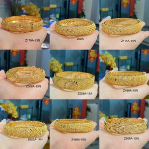 Jxx Dubai - Brazalete Chapado en Oro de 24K para Mujer, Joyería de Boda, Brazaletes de Oro de Alta Calidad - Product Image 4